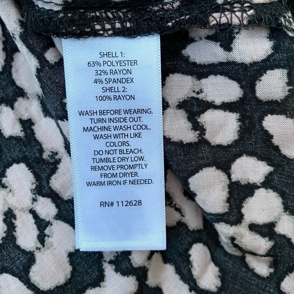 Jones New York Black Knit Leopard Top - Picture 8 of 8